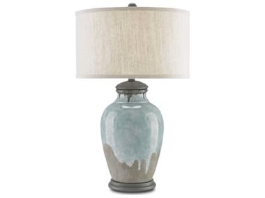 Currey & Company Chatswood Blue Green Gray Table Lamp CY60000057