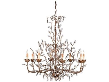 Currey & Company Crystal Bud Cupertino Eight-Light 33'' Wide Grand Chandelier CY9884