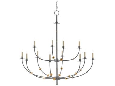 Currey & Company 12 - Light  Tiered Chandelier CY90000331