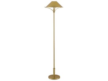 Currey & Company Maarla Polished Brass 1-light Floor Lamp CY80000050