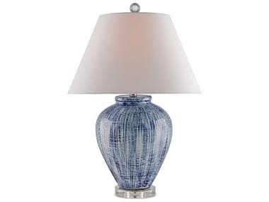 Currey & Company Malaprop Blue White white Table Lamp CY6224
