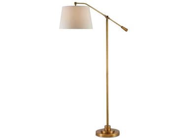 Currey & Company Maxstoke Antique Brass Floor Lamp CY80000002