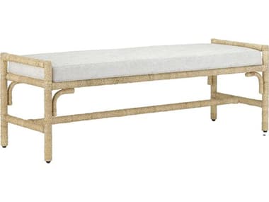 Currey & Company Olisa Natural Pearl Accent Bench CY70001172