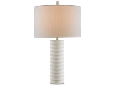 Currey & Company Snowdrop Natural White Table Lamp CY6761