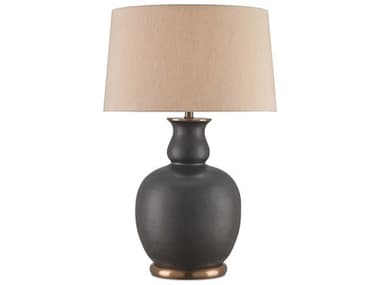 Currey & Company Ultimo Matte Black antique Brass Table Lamp CY6244