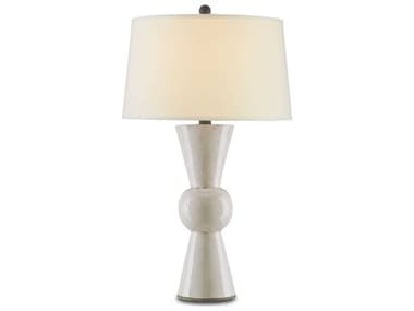 Currey & Company Upbeat Antique White Table Lamp CY6198