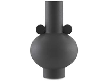 Currey & Company Happy-40 Textured Black Round Vase CY12000400
