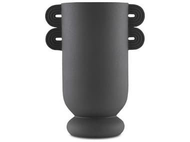 Currey & Company Happy-40 Textured Black Straight Vase CY12000405