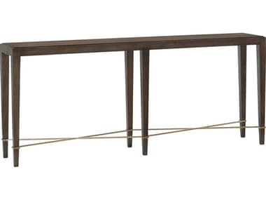 Currey & Company Verona 76" Rectangular Wood Chanterelle Champagne Console Table CY30000116