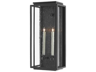 Currey & Company Wright 2 - Light Glass Outdoor Wall Light CY55000041