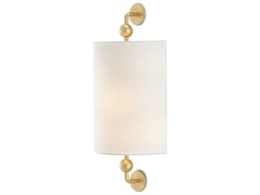 Luxecor Tavey 1-Light Contemporary Gold Leaf Wall Sconce LXCVST29399