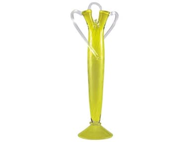 Driade Borek Sipek Argencourt Yellow And Clear Glass Vase DRH8901899