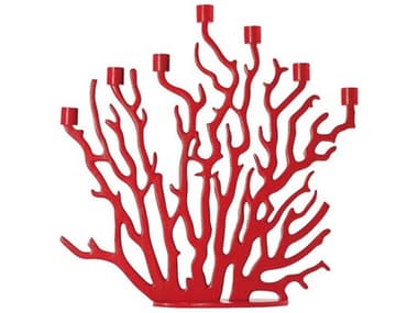 Driade Tenochtitlan Red Painted Aluminum Candleholder DRH8902700