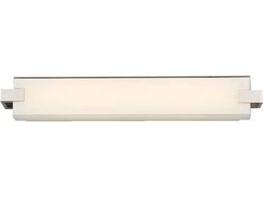 dweLED by WAC Lighting Bliss 22" Wide 1-Light Polished Nickel Glass LED Vanity Light DWLWS79622PN