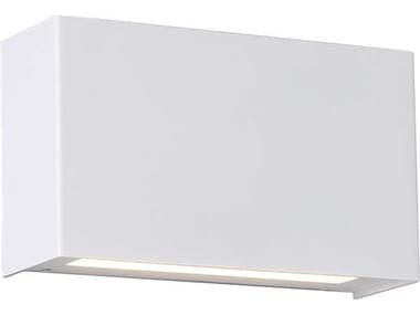 dweLED by WAC Lighting Blok 7" Tall 2-Light White LED Wall Sconce DWLWS25612WT