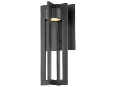 dweLED by WAC Lighting Chamber 1 - Light 16'' High LED Outdoor Wall Light DWLWSW48616BK