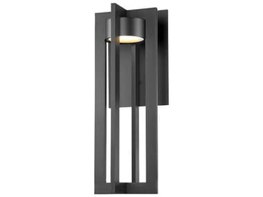 dweLED by WAC Lighting Chamber 1 - Light 20'' High LED Outdoor Wall Light DWLWSW48620BK
