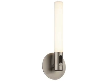 dweLED by WAC Lighting Clare 15" Tall 1-Light Brushed Nickel Glass LED Wall Sconce DWLWS24016BN
