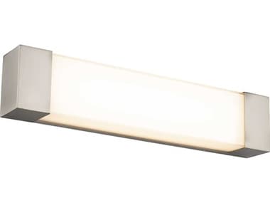 dweLED by WAC Lighting Darcy 24" Wide 1-Light Brushed Nickel Glass LED Vanity Light DWLWS38024BN