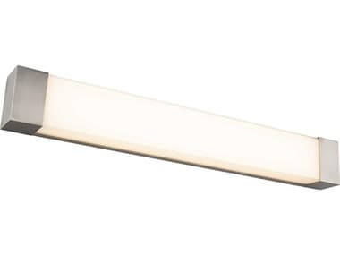 dweLED by WAC Lighting Darcy 36" Wide 1-Light Brushed Nickel Glass LED Vanity Light DWLWS38036BN