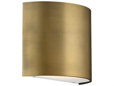 dweLED by WAC Lighting Pocket 5" Tall 1-Light Aged Brass LED Wall Sconce DWLWS30907AB