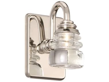 dweLED by WAC Lighting Rondelle 1 - Light Glass LED Wall Sconce DWLWS42505PN