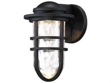 dweLED by WAC Lighting Steampunk 1 - Light 10'' High LED Outdoor Wall Light DWLWSW24509BK