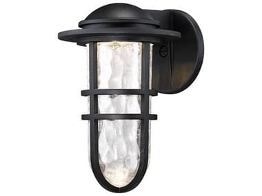 dweLED by WAC Lighting Steampunk 1 - Light 13'' High LED Outdoor Wall Light DWLWSW24513BK