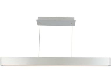 dweLED by WAC Lighting Volo 44" 1-Light Brushed Aluminum Silver LED Linear Island Pendant DWLPD22744AL