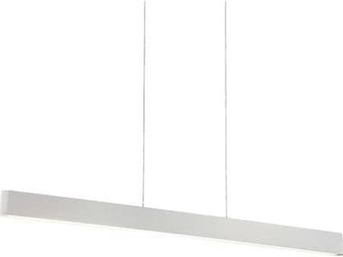dweLED by WAC Lighting Volo 54" 1-Light Brushed Aluminum Silver LED Linear Island Pendant DWLPD22754AL