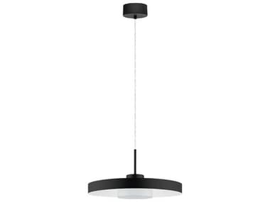 Eglo Alpicella 1-Light Matte Black Round Pendant EGL98165A
