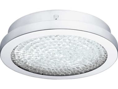 Eglo Arezzo 1-Light Chrome Round Flush Mount EGL202509A