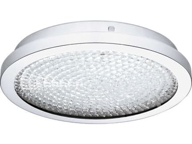 Eglo Arezzo 1-Light Chrome Round Flush Mount EGL202511A
