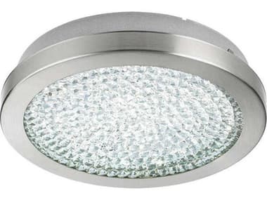 Eglo Arezzo 1-Light Matte Nickel Round Flush Mount EGL32046A