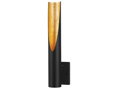 Eglo Barbotto 1-Light Black Gold Wall Sconce EGL204026A