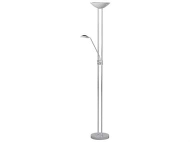 Eglo Baya Chrome Satin Glass Floor Lamp EGL93875A