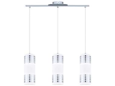 Eglo Bayman 3-Light Chrome Cylinder Island Pendant EGL200228A