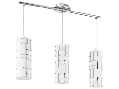 Eglo Bayman 3-Light Chrome Cylinder Island Pendant EGL92563A