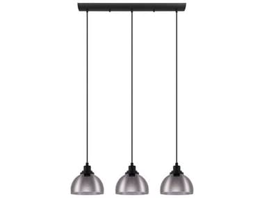 Eglo Belser 3-Light Black Dome Island Pendant EGL98384A
