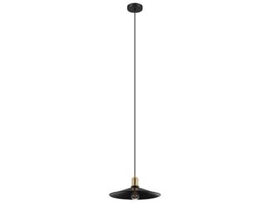 Eglo Bridport 1-Light Black Gold Pendant EGL204025A