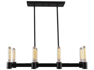 Eglo Broyles 8-Light Matte Black Island Pendant EGL204554A
