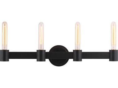 Eglo Broyles 4-Light Matte Black Vanity Light EGL204556A