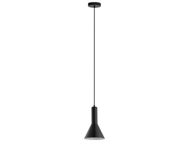 Eglo Canalello 1-Light Matte Black White Mini Pendant EGL62985A