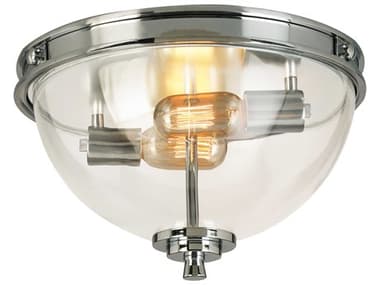 Eglo Cecillia 3-Light Chrome Bowl Flush Mount EGL204703A