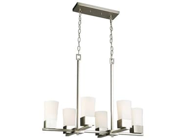 Eglo Ciara Springs 6-Light Brushed Nickel Island Pendant EGL202857A