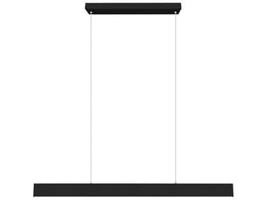Eglo Climene 1-Light Matte Black Linear Island Pendant EGL204376A