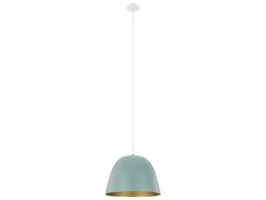 Eglo Coretto 1-Light Patel Green Dome Pendant EGL204079A