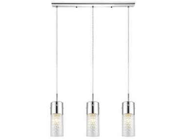 Eglo Diamond 3-Light Chrome Cylinder Linear Island Pendant EGL200123A