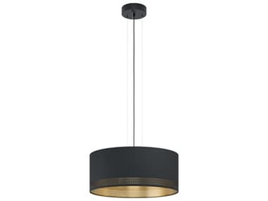 Eglo Esteperra 1-Light Black Drum Pendant EGL99274A