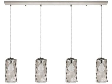 Eglo Estevau 4-Light Satin Nickel Cylinder Island Pendant EGL202404A